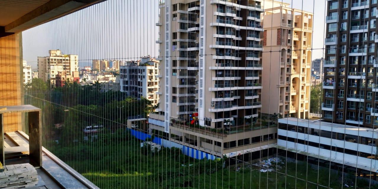Invisible grill for balcony