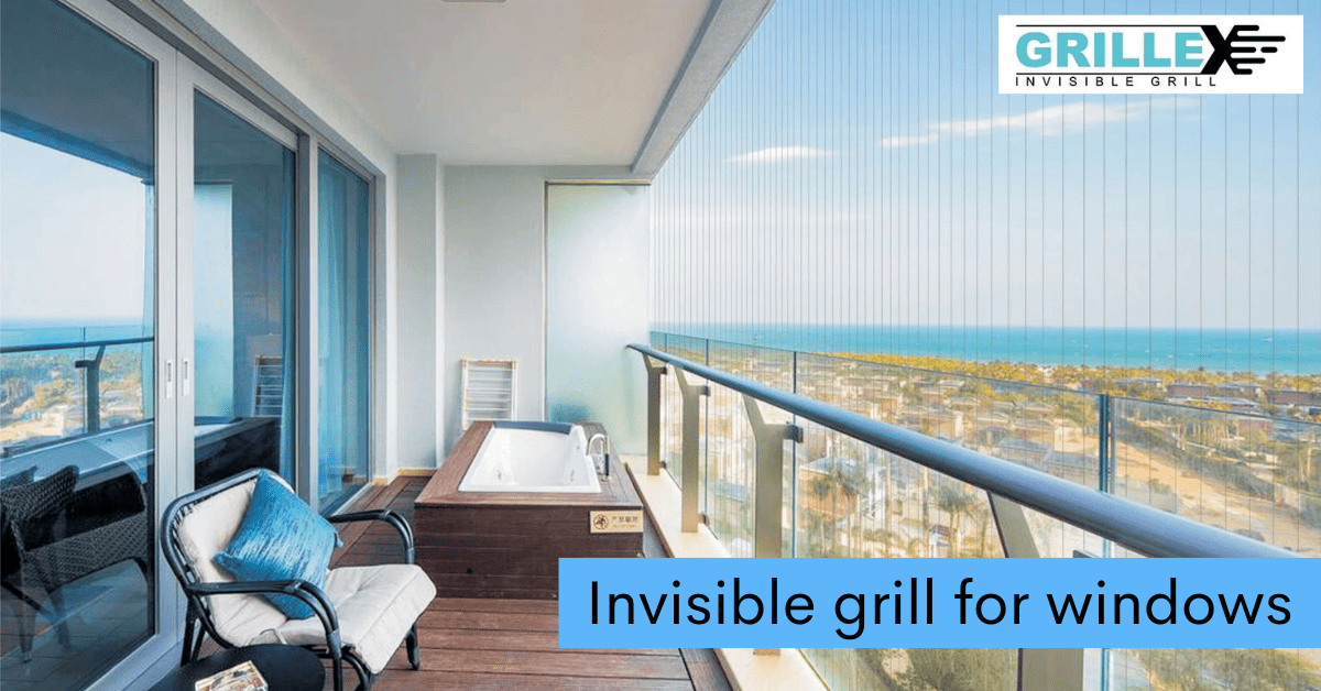 Invisible grill for windows